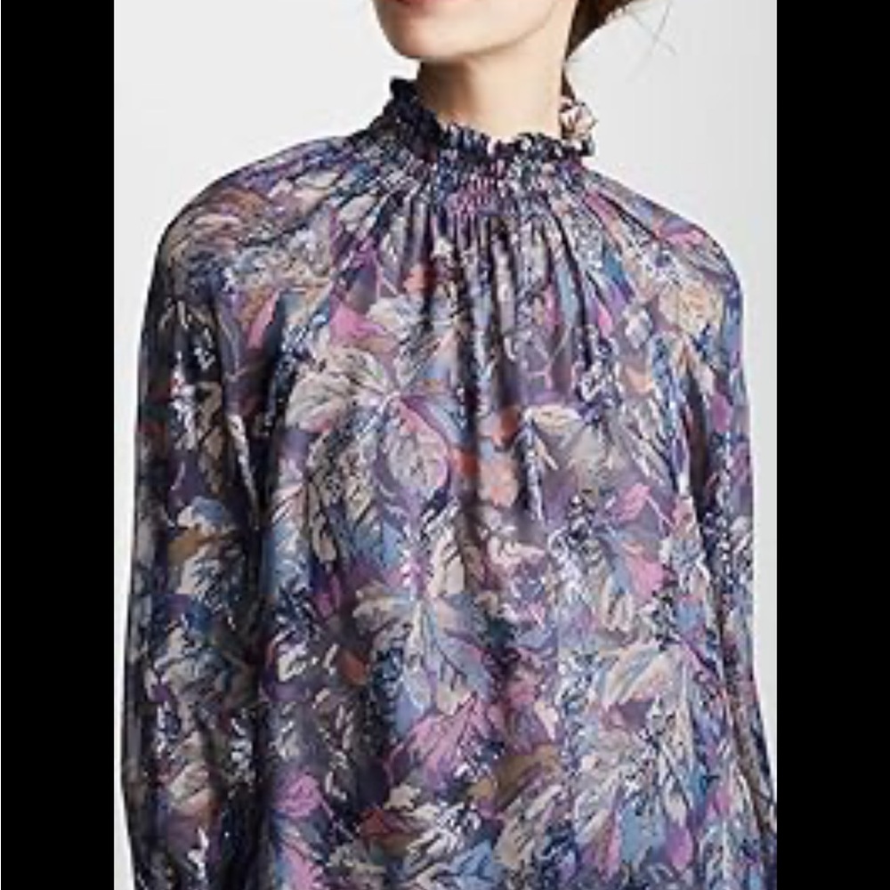 Rebecca Taylor Multicolor Floral Blouse